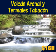 VOLCAN ARENAL Y TERMALES TABACON TOUR AZUL TRAVEL COSTA RICA
